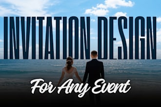 create luxury printable invitation cards for any event