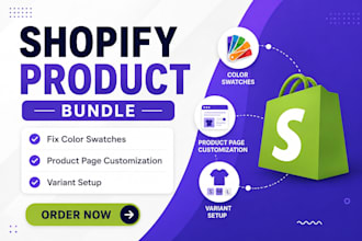 set up shopify metafields, metaobjects, variants, color swatches and filters