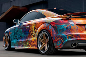 design a stunning custom car wrap for your vehicle