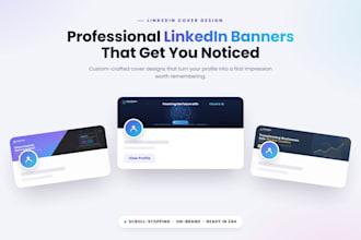 design premium and professional linkedin banner