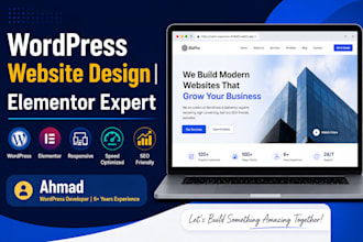 design and develop responsive wordpress website with elementor
