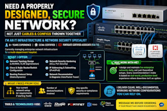 design, configure and secure your network infrastructure