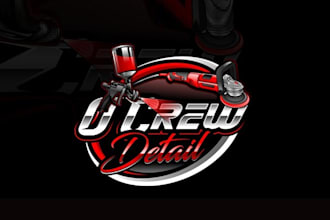 design existing crew detail car business logo