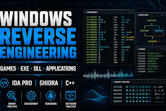 reverse engineer windows games, exe, dll and desktop applications
