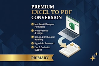 convert excel to PDF with perfect formatting