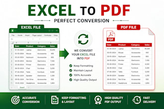 convert excel to PDF with accurate formatting