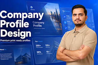 design a modern company profile or business profile