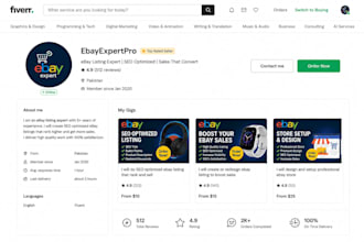 do ebay listing and product research