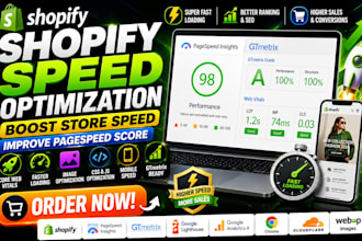 do shopify speed optimization, shopify store speed, shopify agespeed score up