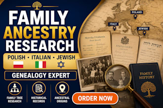 research your family ancestry genealogy in poland, italian and jewish genealogy