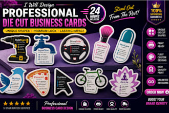craft a standout die cut business card