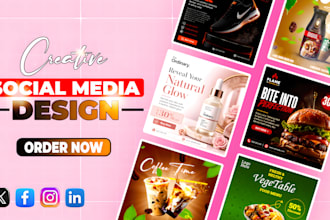 design professional social media posters and infographics