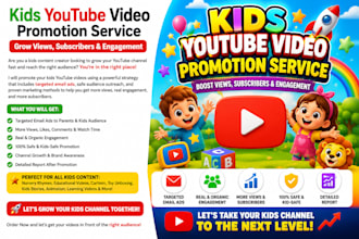 do organic youtube kids video promotion for real growth using email ads campaign