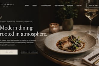 design squarespace restaurant website with menu and online ordering