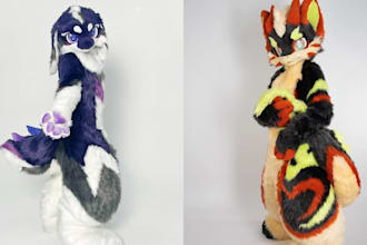 create a custom fursuit, partial fursuit, fursuit head, and fursona costume