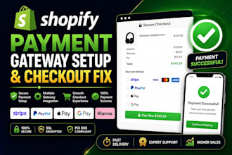 configure shopify payments and fix checkout payment issues