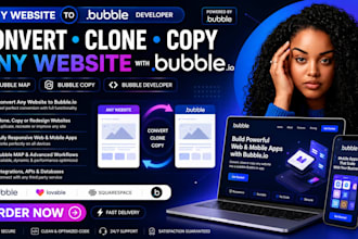 be bubble io developer for marketplace, mvp, saas, crm, and api integrations