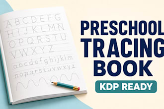 design preschool tracing worksheets and kindergarten activity books for KDP