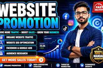 website traffic promotion ecommerce marketing to boost sales organic promotion