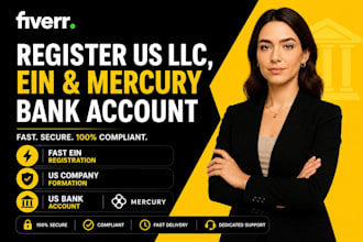 do USA bank creation with mercury bank, shopify stripe setup