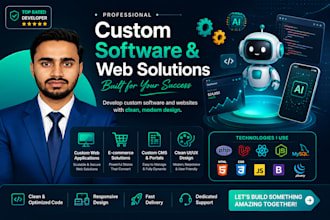 develop custom software and websites with clean, design