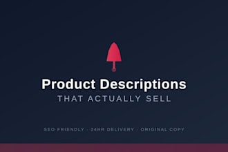 write product descriptions that actually sell