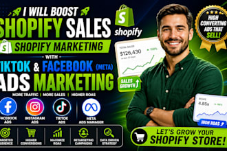 boost shopify sales shopify marketing with tiktok facebook meta ads marketing