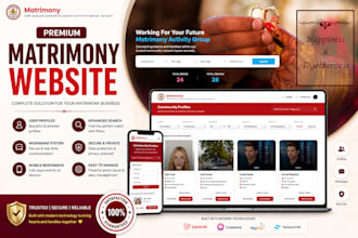 develop matrimony website and mobile app