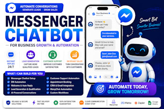 build manychat messenger chatbot for lead generation and dm automation