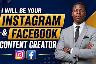 be your instagram and facebook content creator