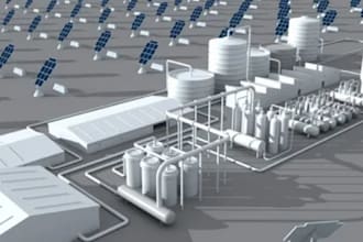 do 3d solar, solar farm, solar power plant, and pv station