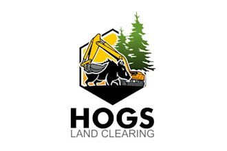 design forestry and land clearing company logo