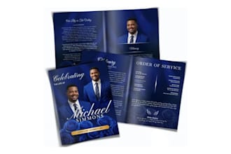 funeral program, obituary program, memorial program, and funeral flyer