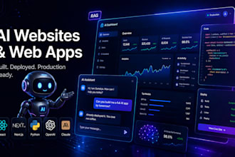 build ai website, ai web app, ai mobile app, ai chatbot, ai saas