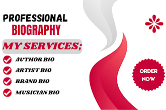write professional author artist musician brand bio