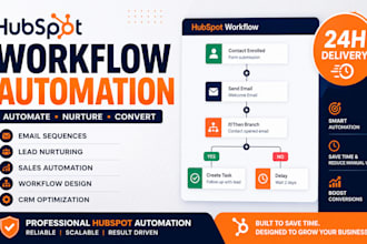 build hubspot workflows, automation, and email sequences