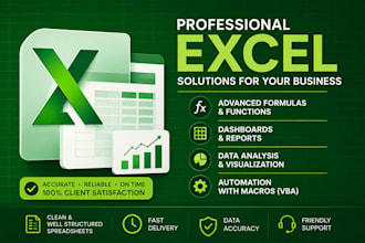 create professional excel dashboard and spreadsheet solutions