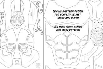 do custom sewing patterns for clothes cosplays eva foam armor props pepakura