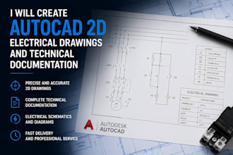 create electrical single line diagrams and autocad electrical drawings