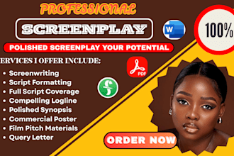 write 90 minutes screenplay for you
