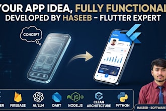 develop flutter apps with firebase and ai integration