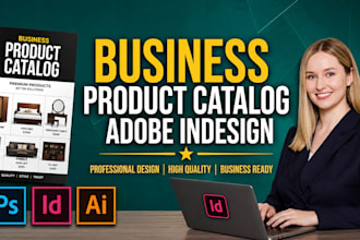 design premium business  product catalogs in adobe indesign