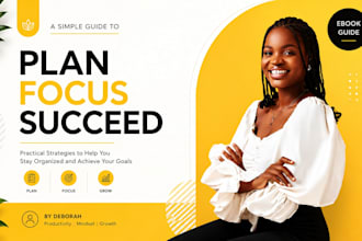 design a clean modern canva book cover for your ebook