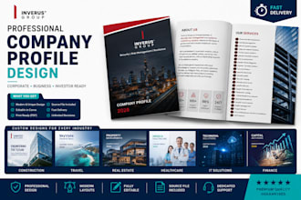 design professional company profiles in canva