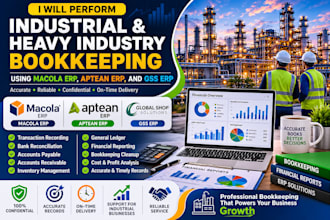 do industrial and heavy industry bookkeeping in macola erp, aptean erp, gss erp