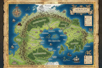 draw fantasy map illustration for your dnd rpg world, book in inkarnate map