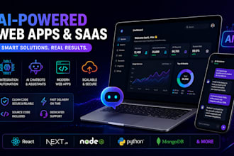 develop ai saas, ai web app, ai website, chatbot and custom software