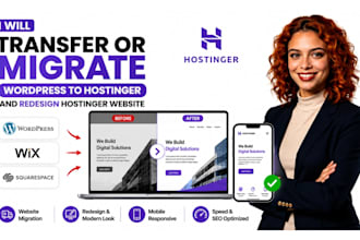 convert, transfer or migrate wordpress to hostinger and optimize website speed