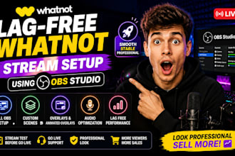 setup lag free whatnot stream for live sellers using obs