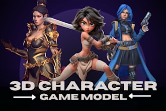 model 3d realistic character, metahuman game character, 3d model rigging